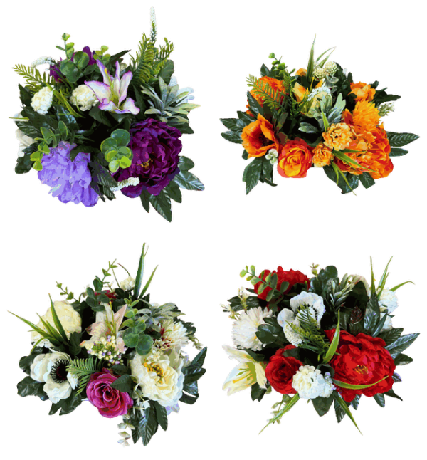 Fleurs artificielles "multi-fleurs" pour urnes FlorÂme<sup>®</sup>