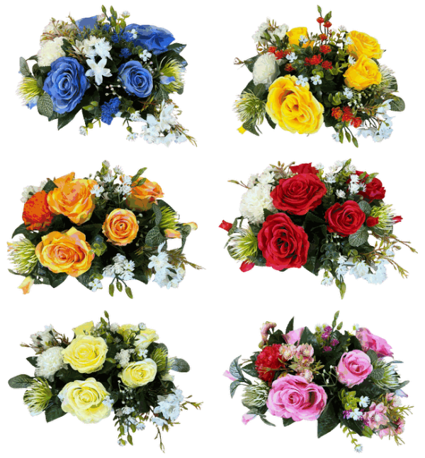 Fleurs artificielles "roses" pour urnes FlorÂme<sup>®</sup>